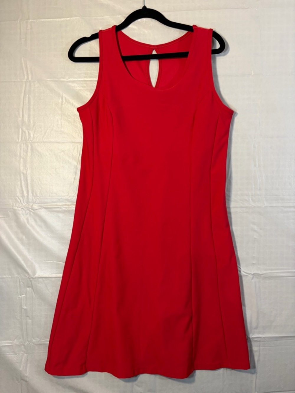 Classic Sleeveless Red A-Line Dress